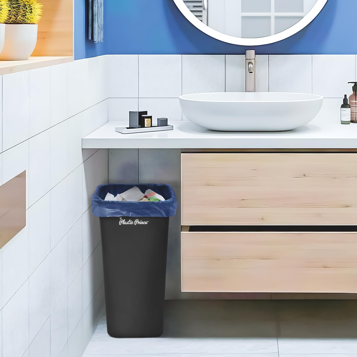 10 Gallon Black Wastebasket - Organize Your Home -9