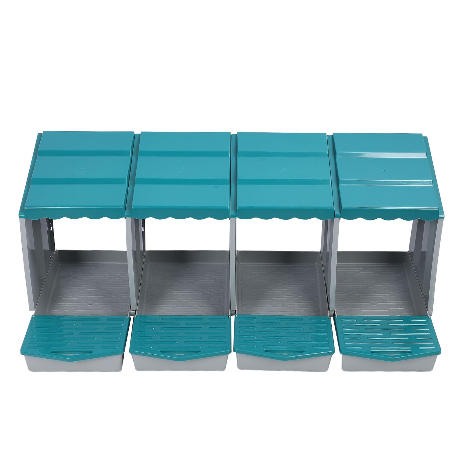 Qcwwy Caja Nido para Gallinas de 6 Orificios, Caja para Poner Huevos de Material PP con Percha Oscilante, Fácil Montaje, Diseño Extraíble para una Rápida Recolección de Huevos, Calidez