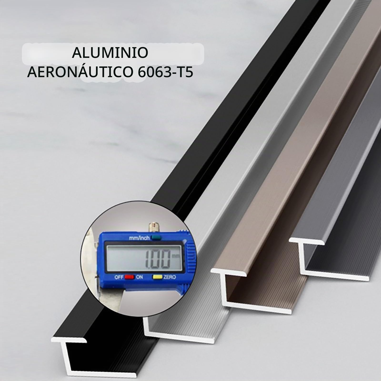 Tira De Transición Para Pisos, 135cm X 2 Piezas, Riel De Transición Para Baldosas, Laminado, Madera, Alfombra PVC, Reductor Estrecho, Tira De Umbral Para Pisos De Cerámica Y Madera(Silver,H:11
