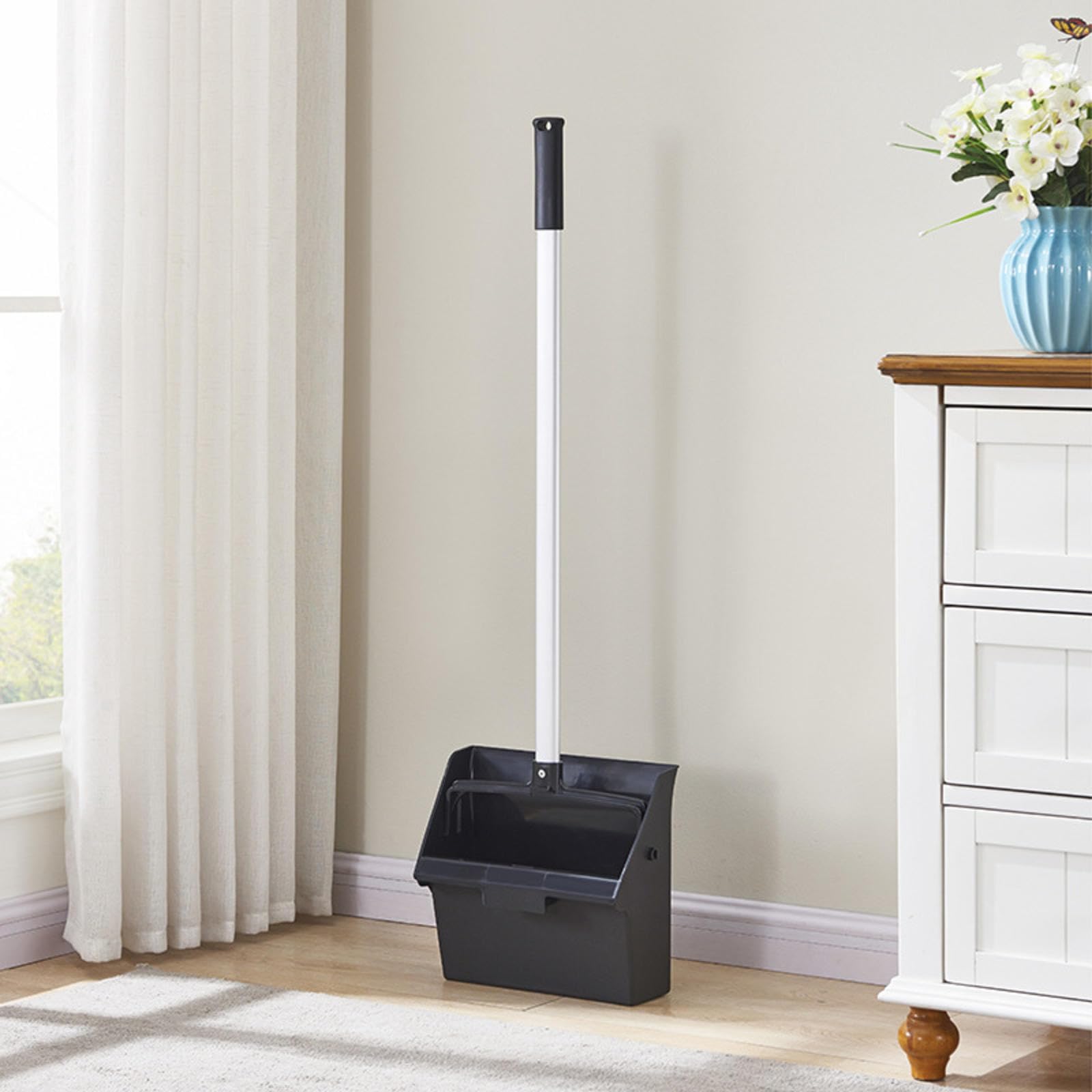 Balai et Pelle Pliable Long Manche pour Nettoyer sans se Baisser