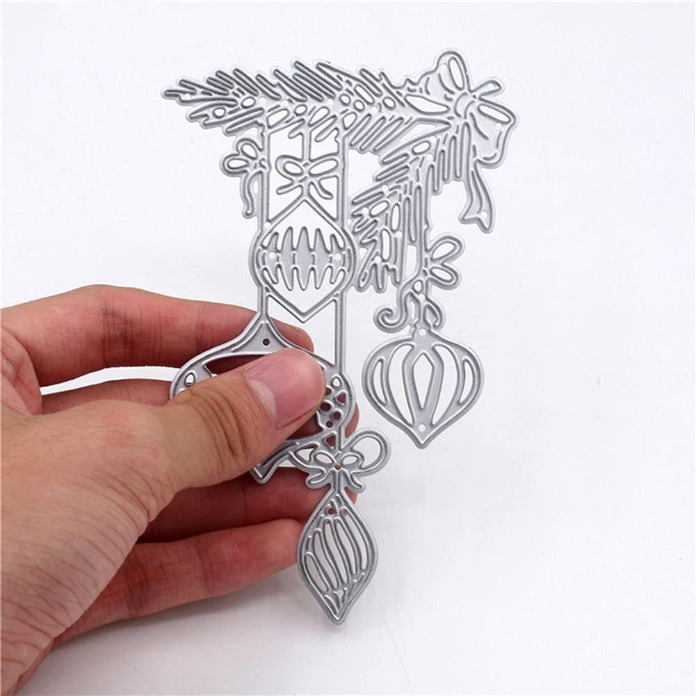 Gemini_mall® Christmas Cutting Dies Stencil for DIY Scrapbooking Paper Craft Album Xmas Card Making Decoration Embossing Template (Xmas Ball)