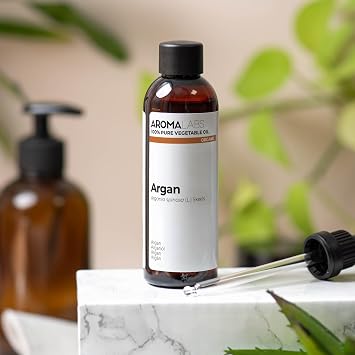ORGANIC - ARGAN Oil - 100mL - 100% Pure, Natural, Cold Pressed and Cosmos Certified - AROMA LABS (French Brand)