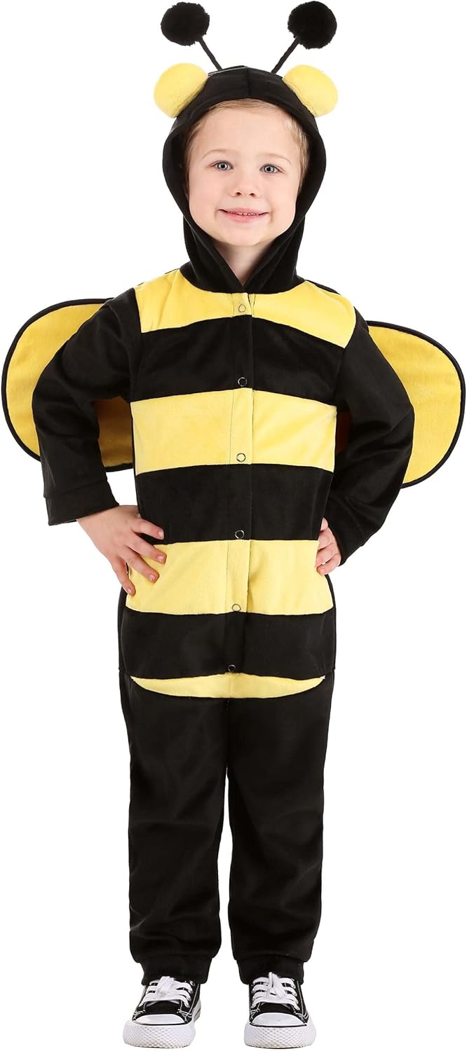 Toddler Bumble Bee Costume Cute Bumblebee Jumpsuit for Boys and Girls, Toddler Halloween Costume Roleplay Outfit