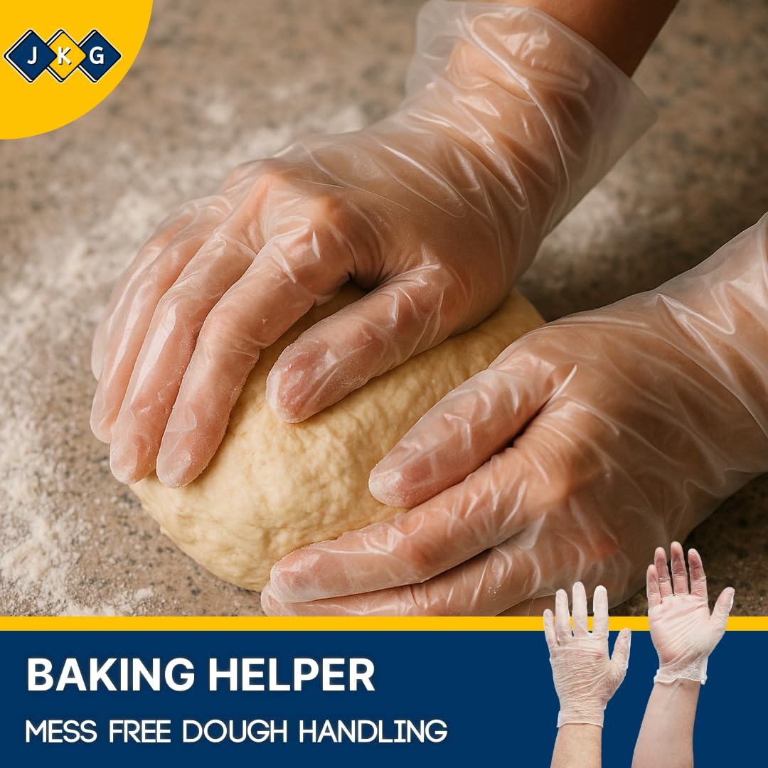 Guanti Monouso Da 100 Pezzi/borsa Guanti Monouso In Plastica Trasparente TPE Per La Preparazione Degli Alimenti Pentole Trasparenti Gadget Per Barbecue Fornure Da Cucina - Foto 9