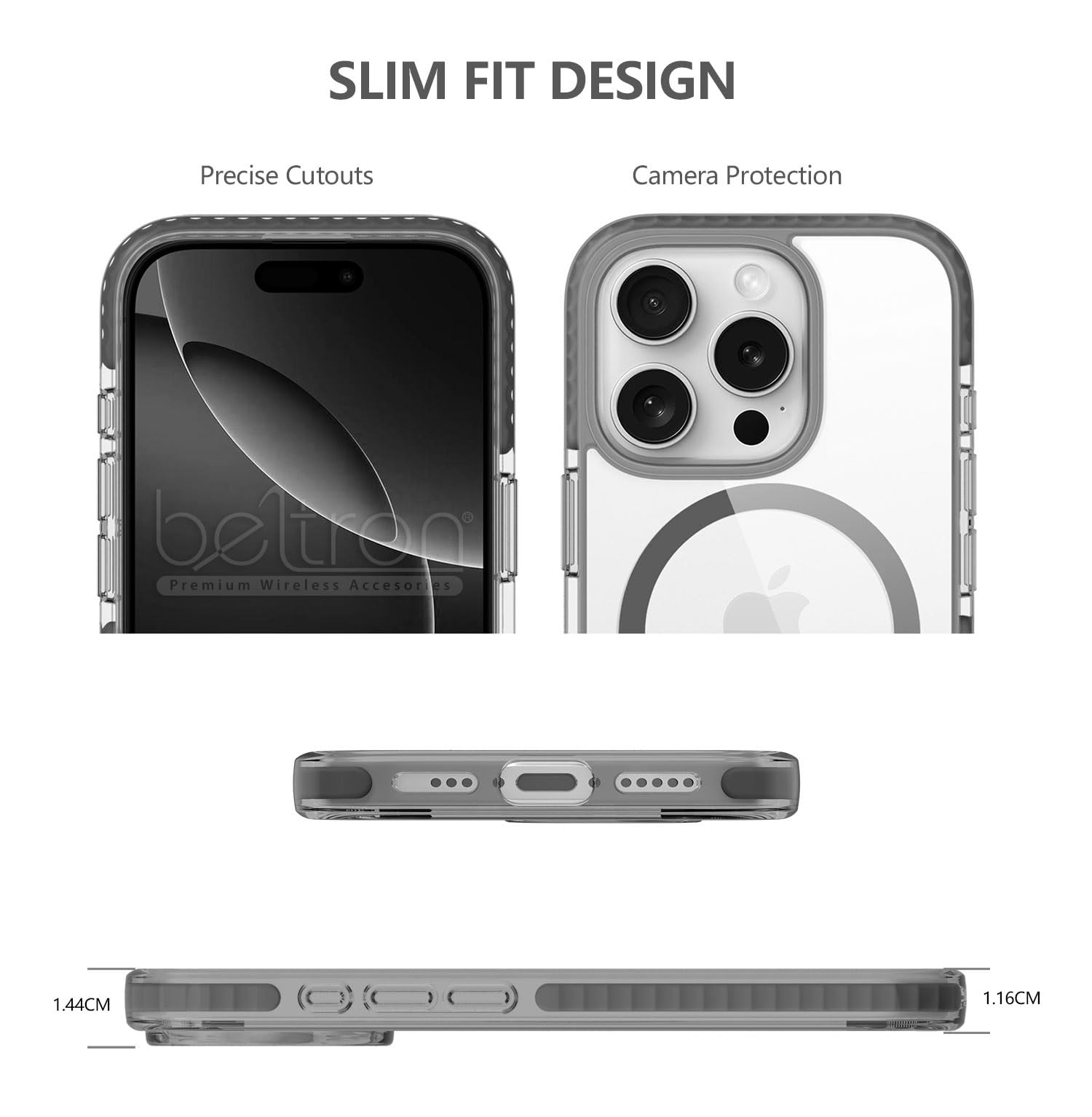 BELTRON Schutzhülle Für IPhone 16 Pro Max – Mit Gürtelclip, Militärischer Schutz