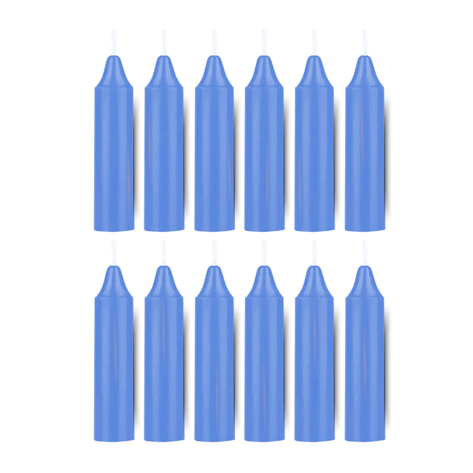 ladyrobyn Box of 12 Dark Blue Candles | 4 inches Tall & 3/4 inch Diameter | Witchcraft Supplies for Your Personal Wiccan Altar, Spells, Charms & Intentions | Witchy Room Decor | Taper Candlesticks