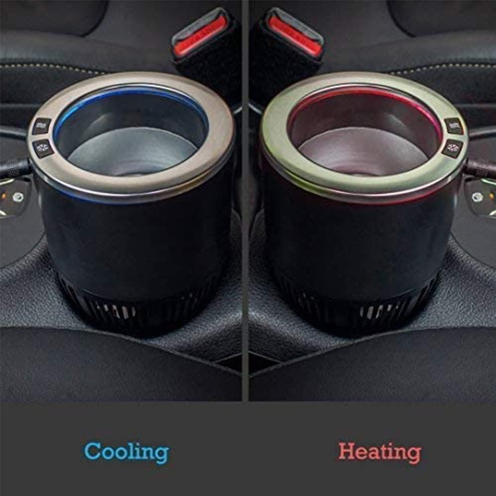 2-in-1 Car Cup Heater & Cooler – Keeps Drinks Hot Or Cold, Plugs Into Cigarette Lighter