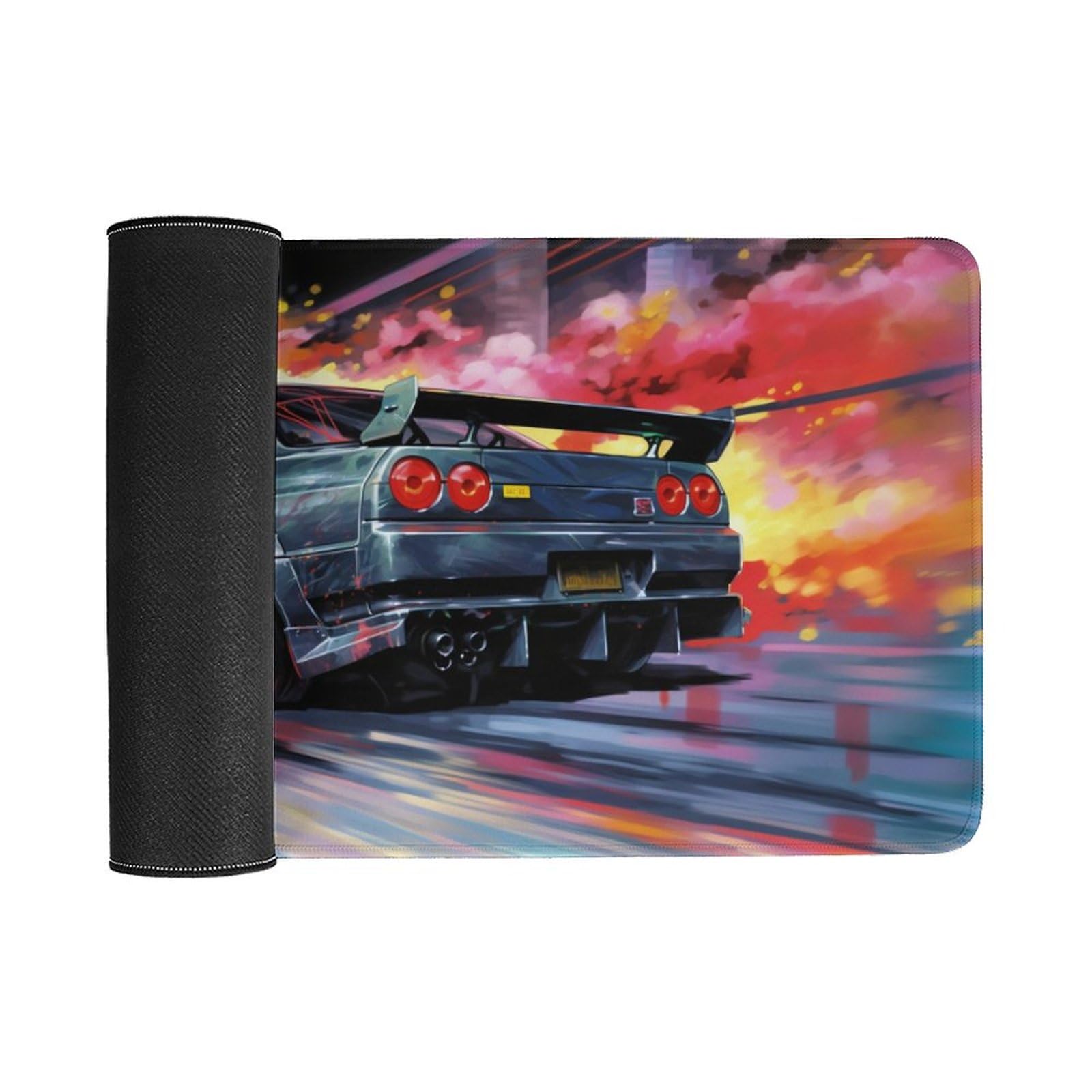Large Mouse Pad Gaming Cool Japanese Anime R32 Tokyo Drift JDM Car Desk Mat Long Big Mousepad Extended Keyboard