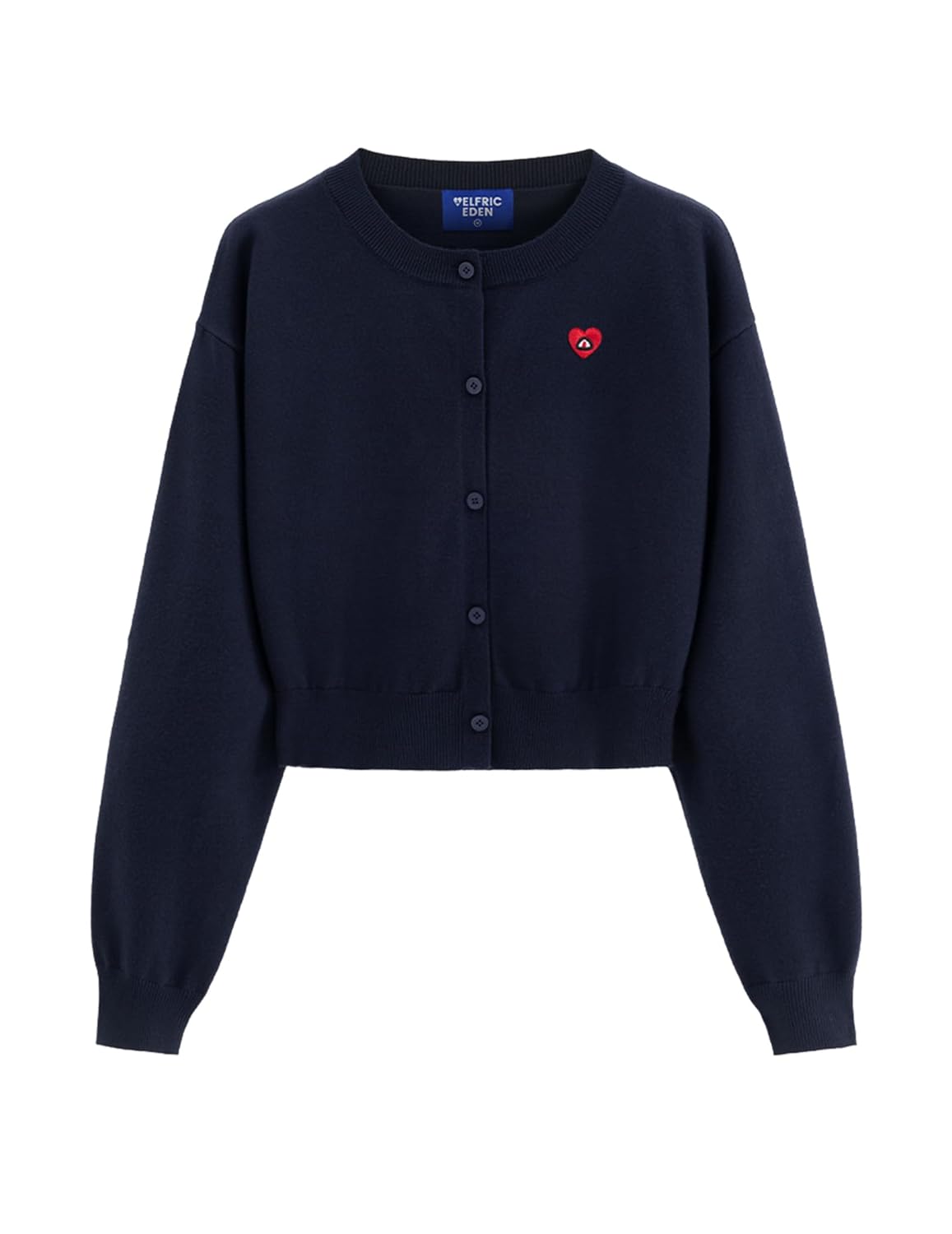 Aelfric Eden Cropped Cardigan Sweaters for Women Lightweight Open Front Cardigans Long Sleeve Crewneck Knit Fall Outfits 2025