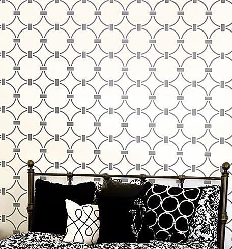 Wallpaper Stencil Chain Link - Beautiful Stencils for DIY Home Decor