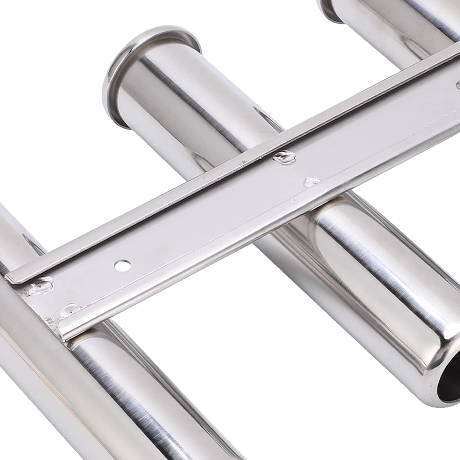 Uchwyt na wędkę Kuuleyn 3 Tube Boat Fishing Rod Holder, uchwyt na wędkę ze stali nierdzewnej 304 3 Link, stojak na wędkę ze stali nierdzewnej do jachtów morskich, akcesoria do