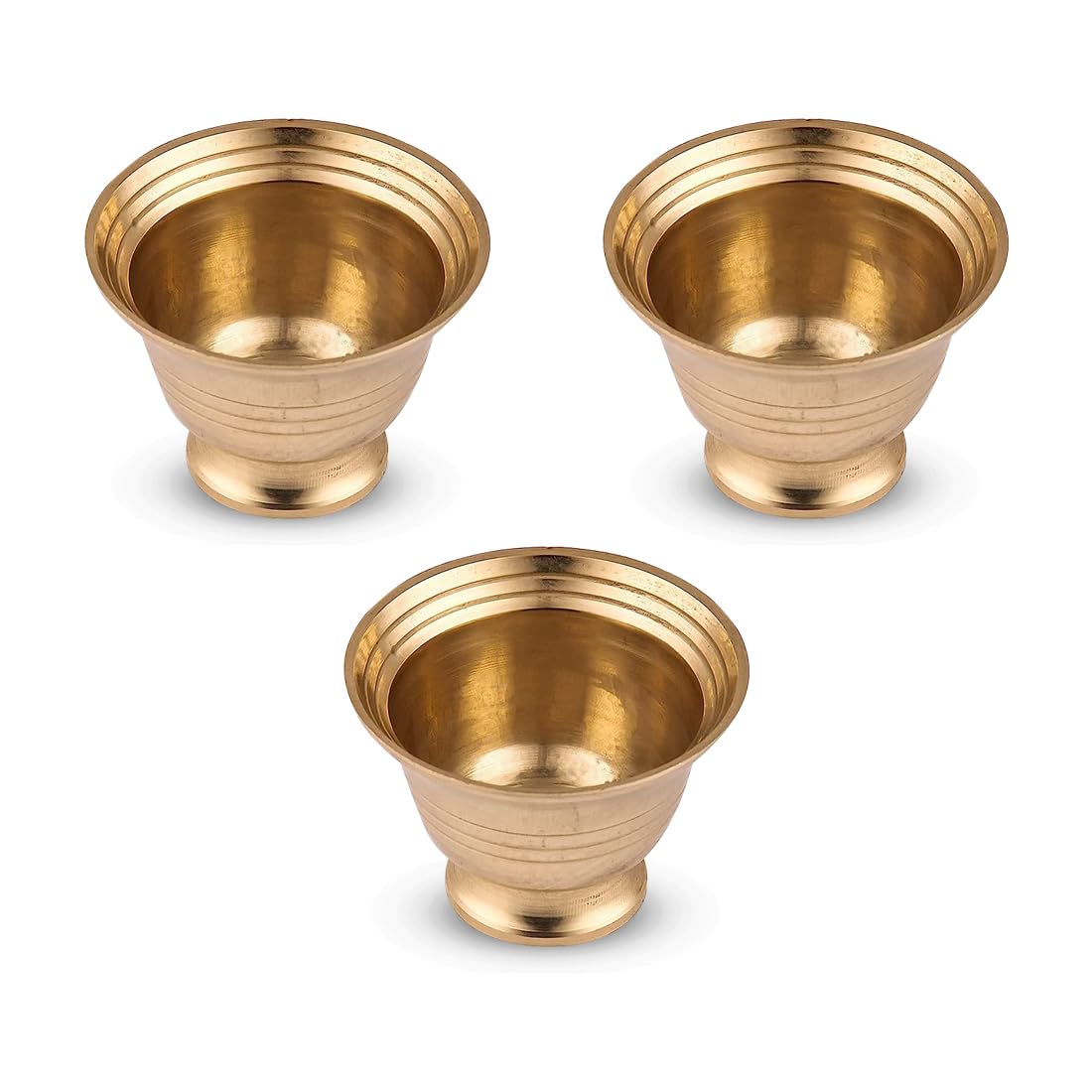 DOKCHAN Handcrafted Small Heavy Decorative Bowl for Pooja Home/Office Brass Decorative Bowl (Pack 03) (B0CBTRD4VG) Amazon Price History, Amazon Price Tracker