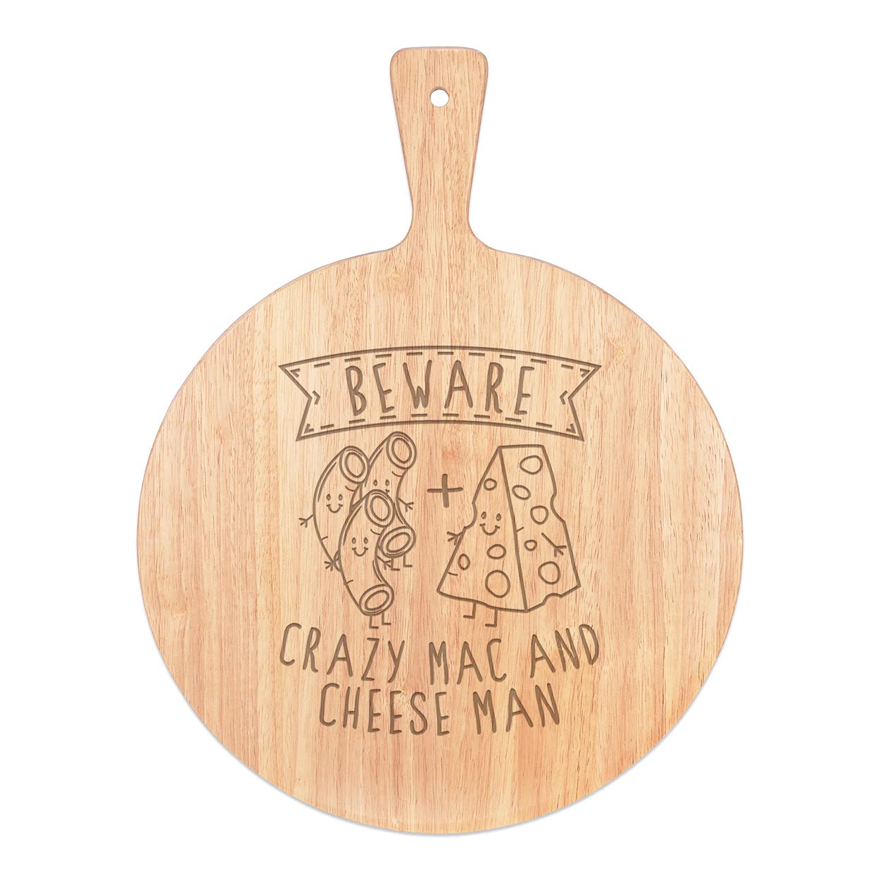 Plateau service poignée bois rond 45x34cm en bois premium