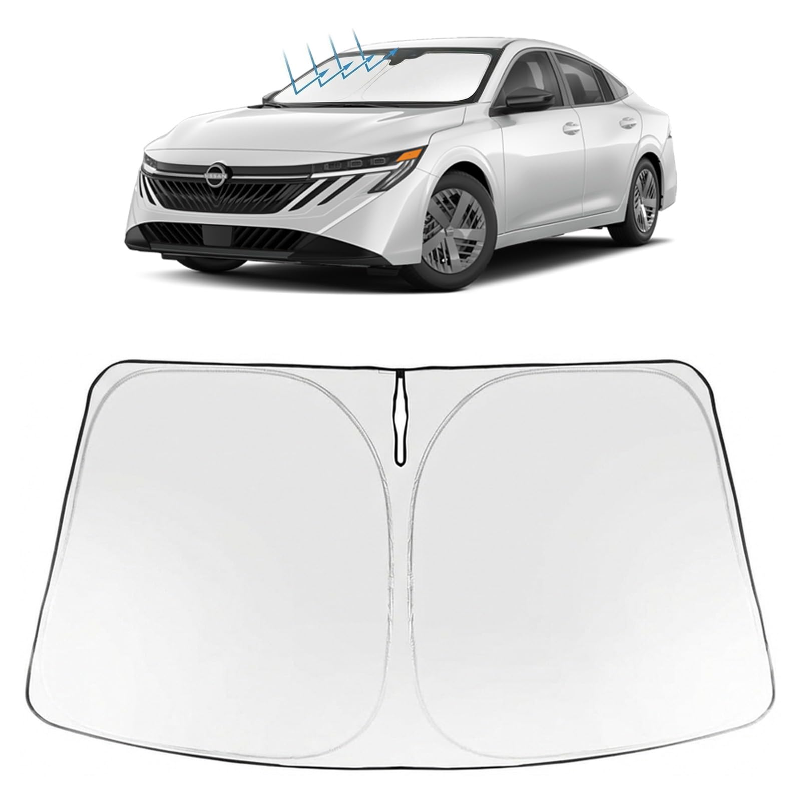 Proadsy Custom Fit Car Windshield Sun Shade for 2020-2026 Nissan Sentra