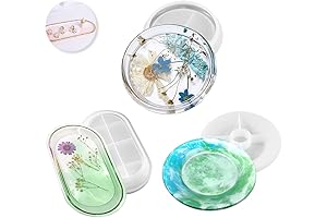 3-Piece Silicone Dish Resin Mold Set: Enhance Your Creativity with Unique Jewelry...