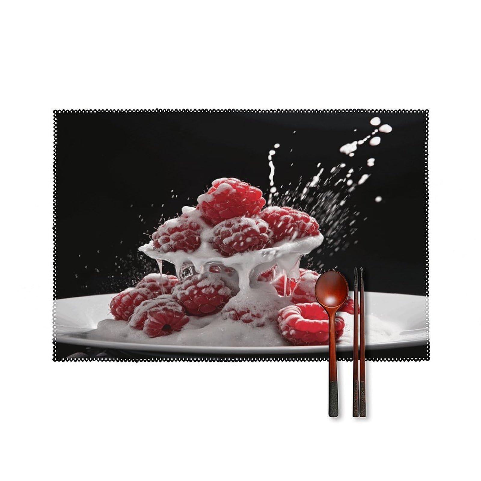 Fekiloot Style Fruit On Sugar Placemats Set Of 6,Table Mat