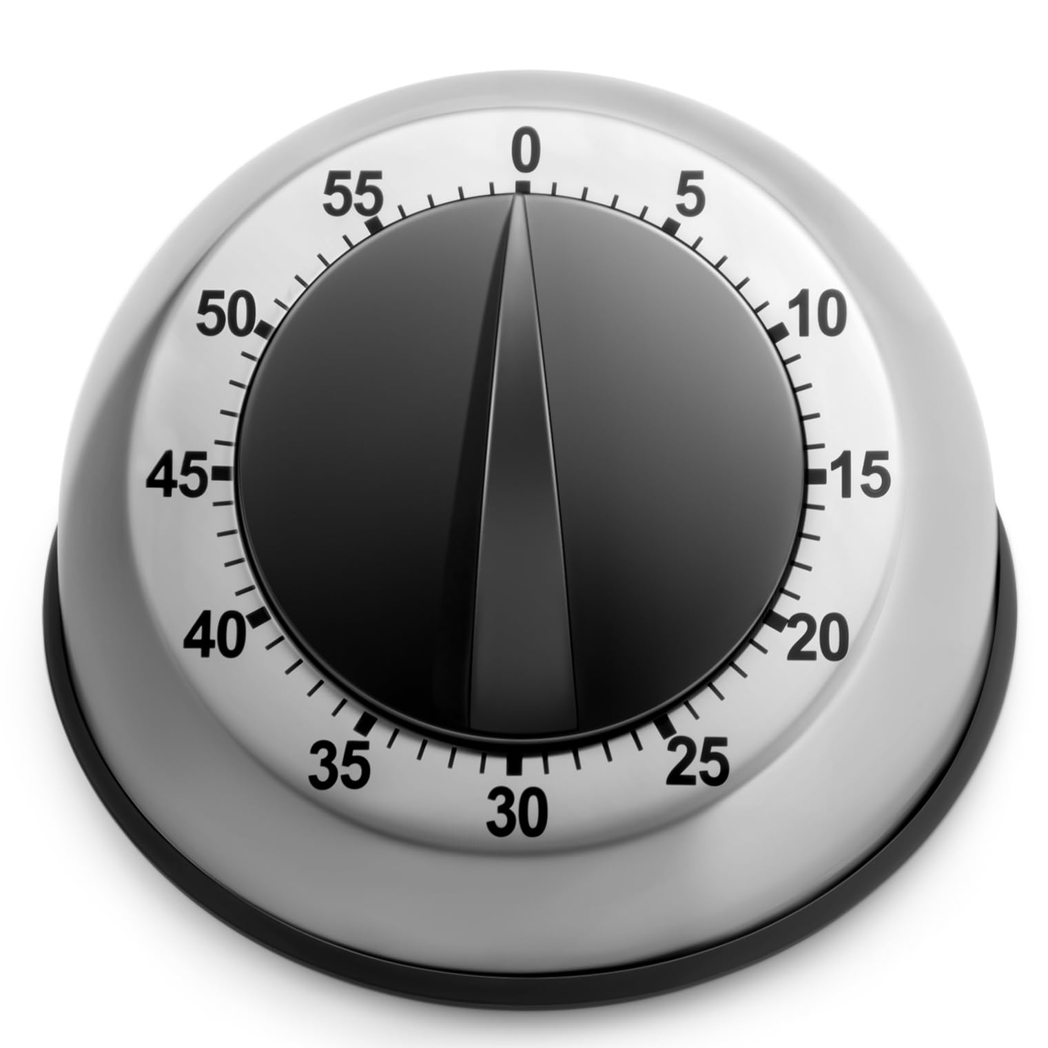 Mechanical Kitchen Timer, Manual Kitchen Timer with Magnetic Base Mechanical Timer Stainless Countdown Kitchen Baking Cooking Timing Tool(Silver
