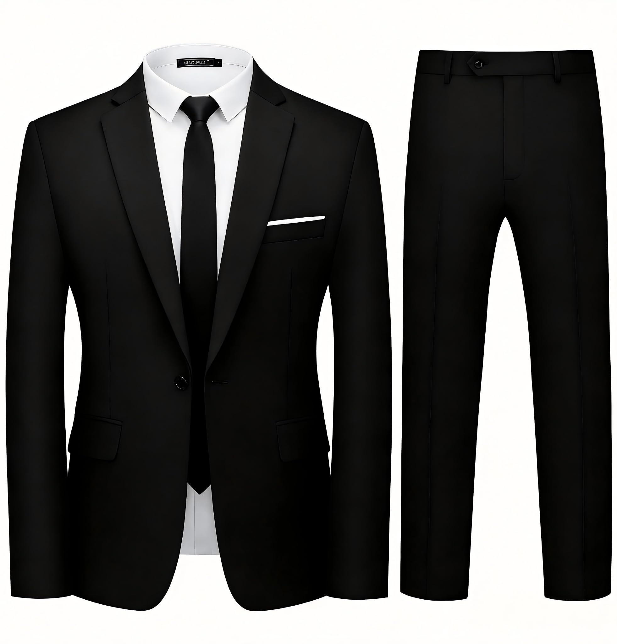 WULFUL Men's 2 Piece Slim Fit Suit Set