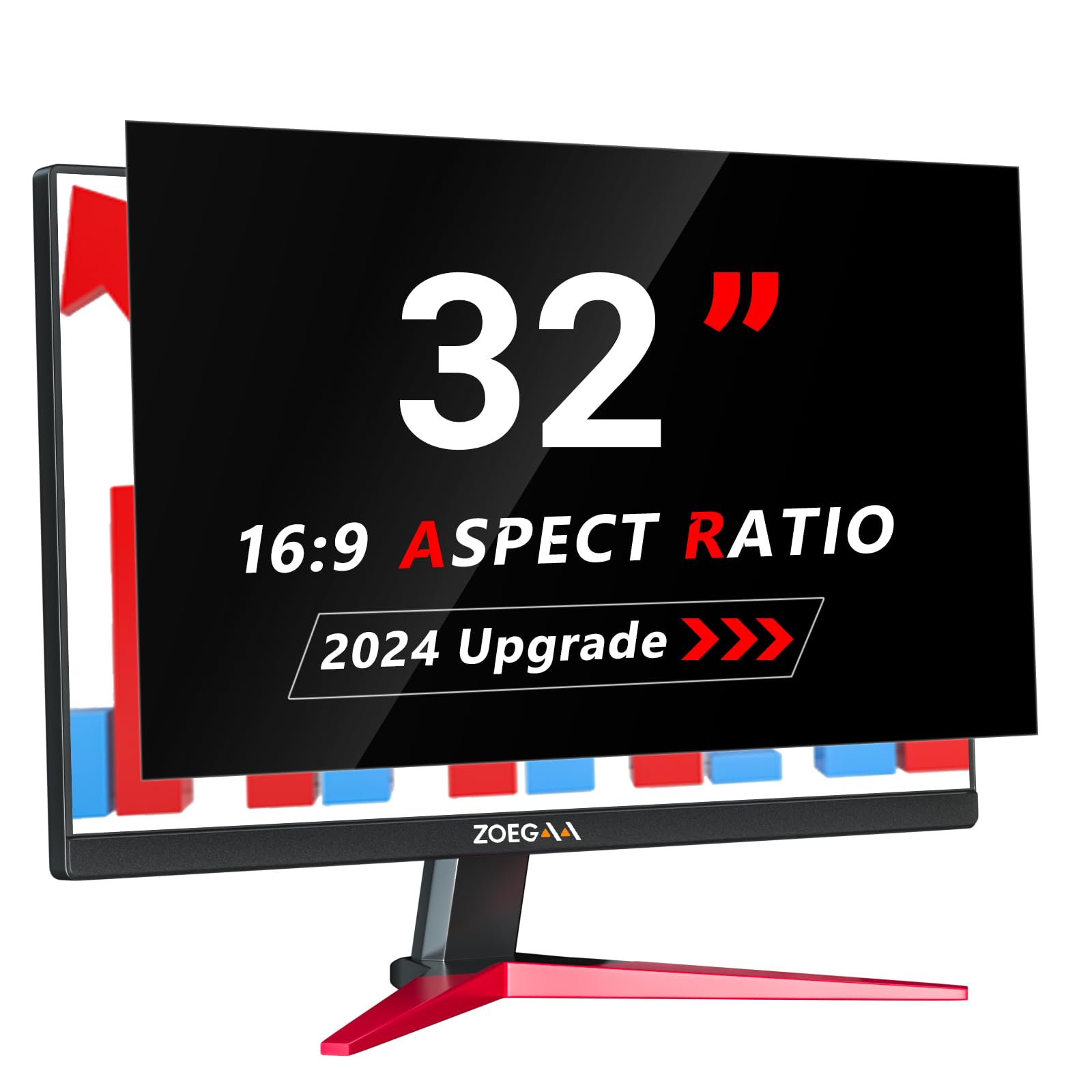 ZOEGAAComputer Privacy Screen 32 inch for 16:9 Widescreen Computer Monitor and Laptop -Possessing Many International Patents such as Privacy Filtration Membranes and International Trademarks