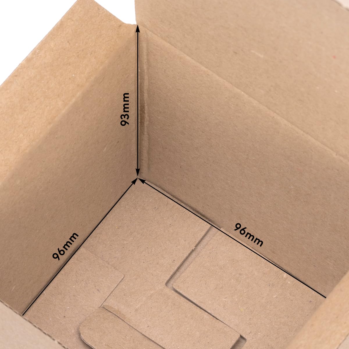 verpacking scatole regalo marrone [dimensione e quantità a scelta] piccole scatole pieghevoli per regali, gioielli, dolci 100 x 100 x 100 mm 100 pezzi
