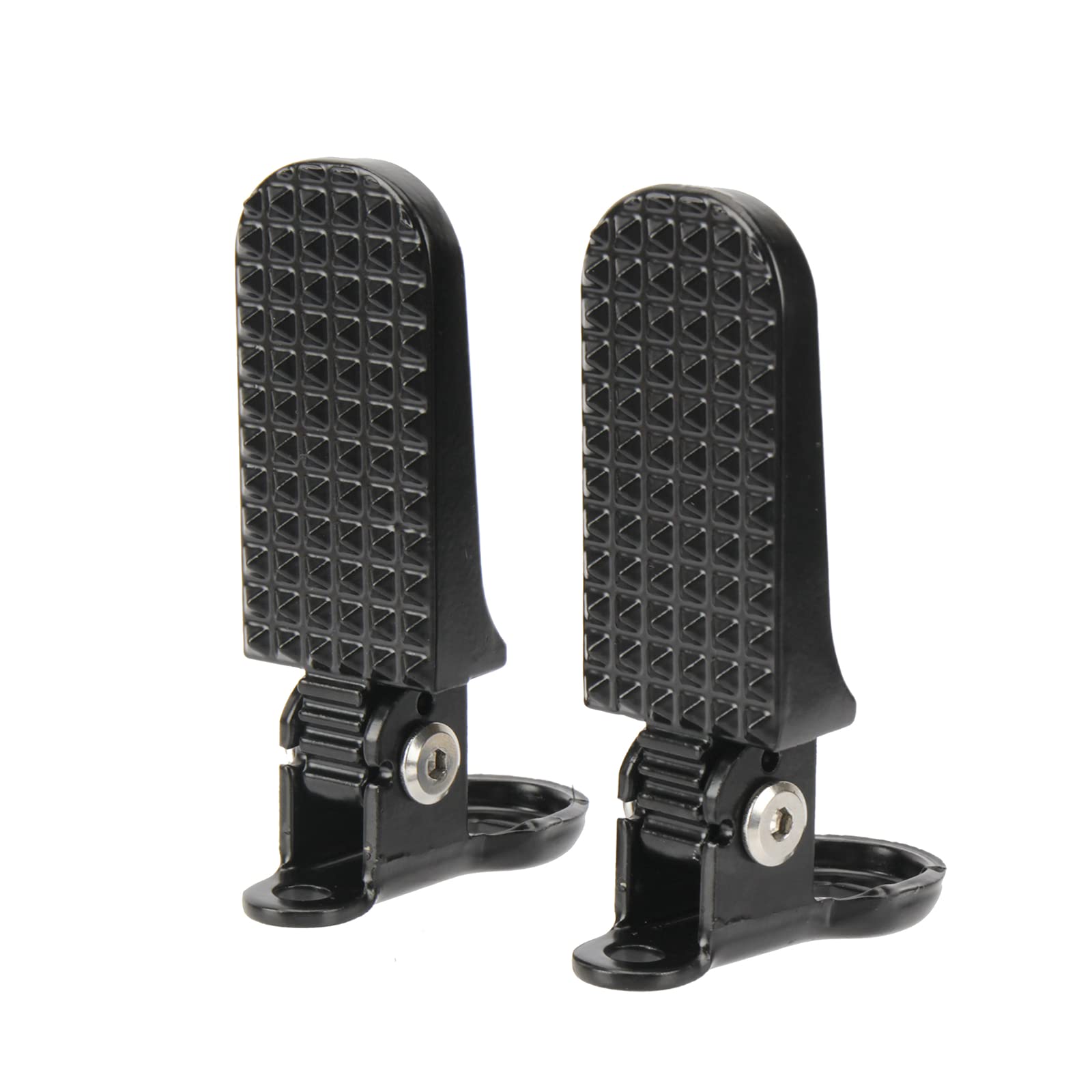 Himiway 1 Pair Bike Rear Pedals, Mini Folding Bike Pegs, Aluminium Alloy Non-Slip Bicycle Footrests, Quick Release Foot Plates Pedals for Mountain Bike E-Bike Bike Rear Pedals 4.4x1.46 in