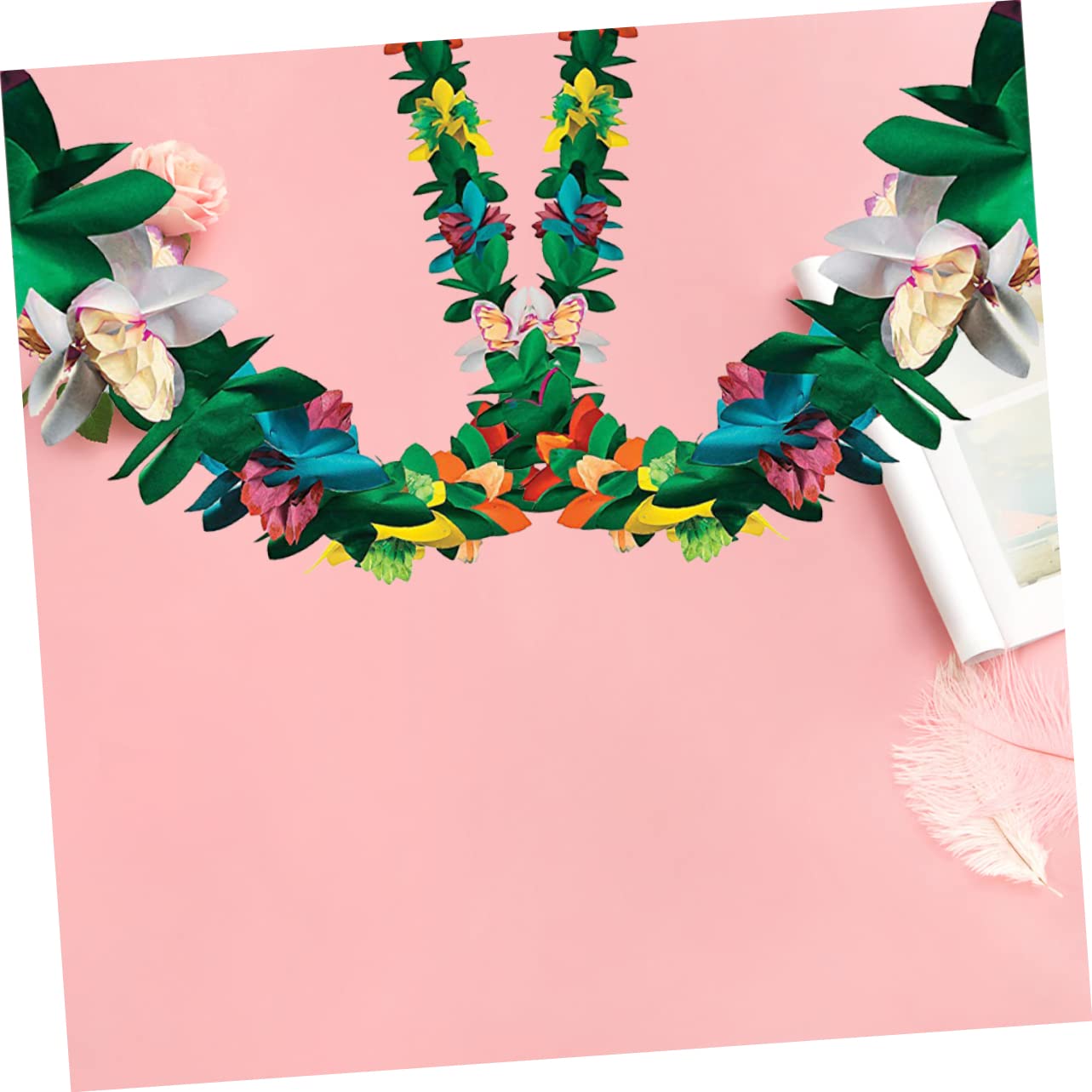 PRETYZOOM 6 Stk Party-Banner Blumenbanner Luau- -Banner hawaiianisches Partybanner Blumendekoration hawaiianische Partydeko hawaiianische papiergirlande hawaiisch Papierbanner