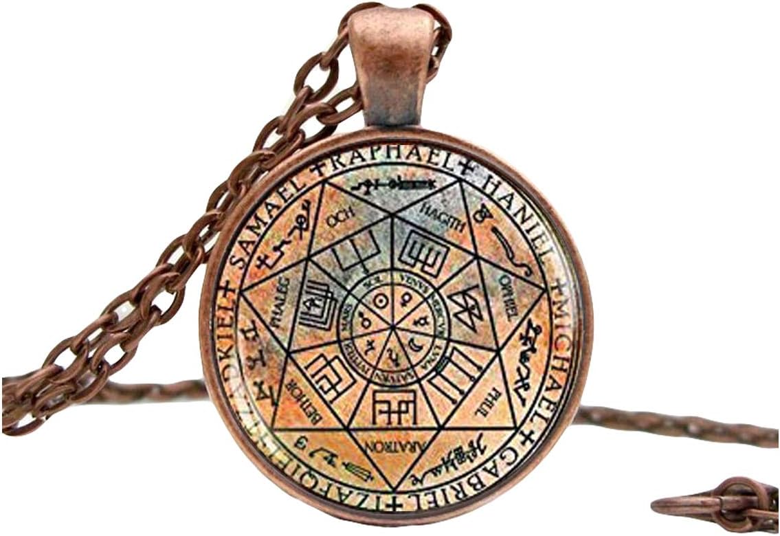 Arch angels necklace, seven arch angels pendant protection amulet, child of God Arch angels archangel