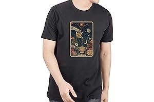 Witty Unisex Monte Python Skeleton Spill the Tea Tarot Card Graphic T-shirt...