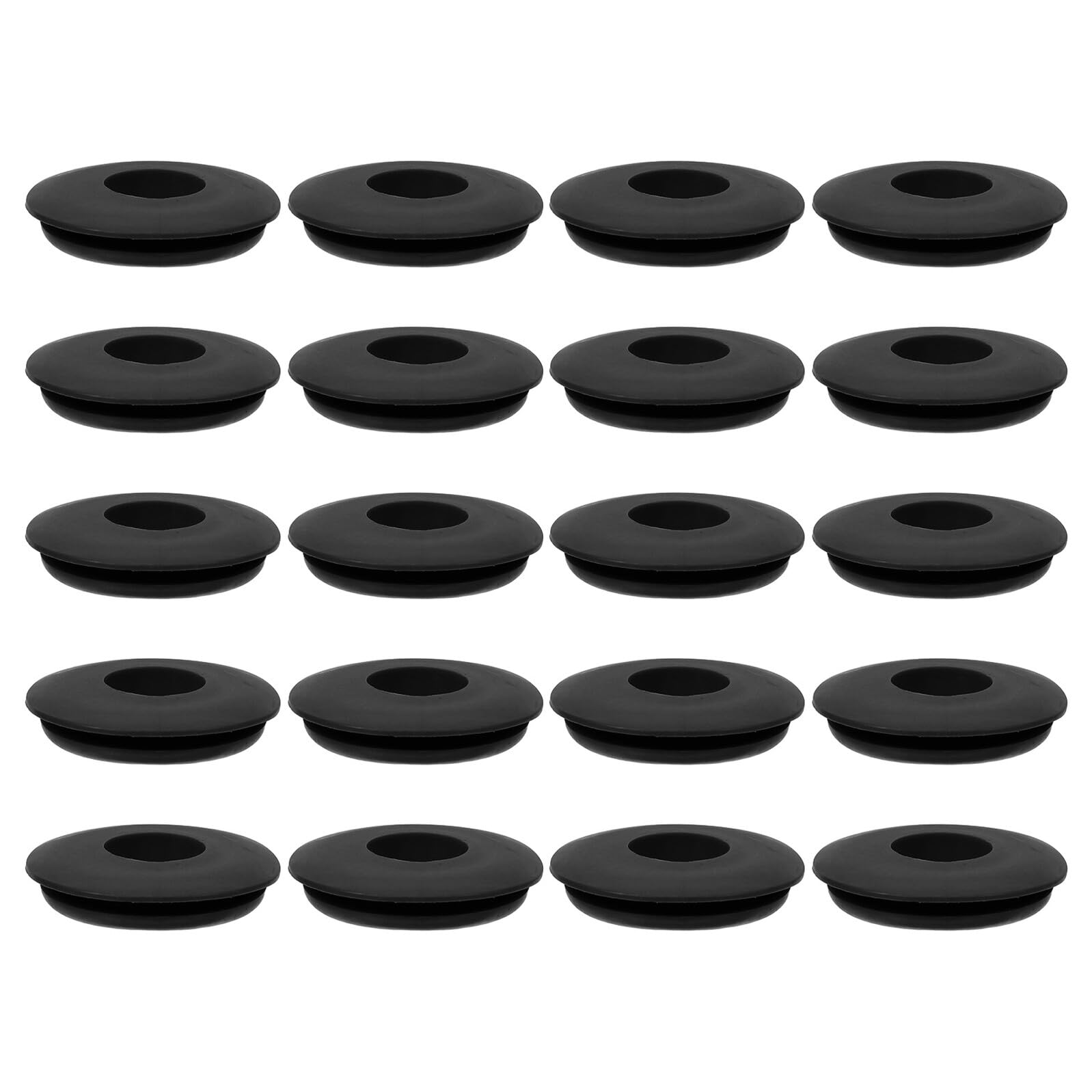 Juntas de goma negras Mipcase de 20 piezas para válvulas de freno de aire de semirremolques 8