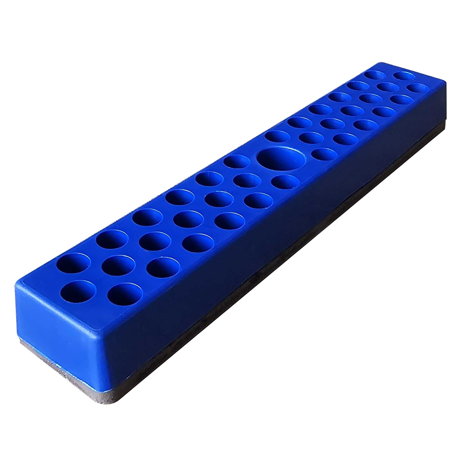 HGSKEO Magnetic Hex Bit Organizer, 37 Holes Bit Holder Set, 1/4" Drill Hex Bit Storage with Magnet Base, Use as Screwdriver Bit Organizer, Toolbox