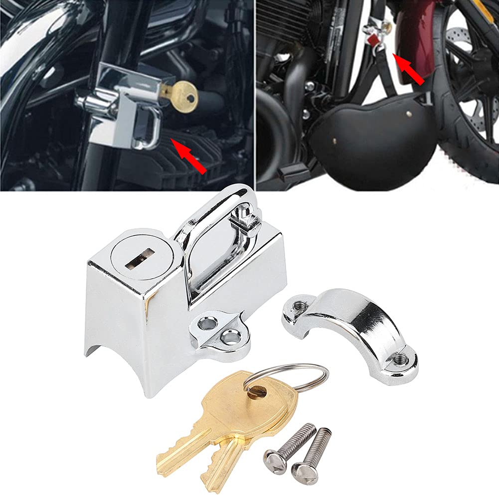 Dioche pour Verrou de Casque de Moto Cruiser-/4 à-/2, Verrou de Poignée de Moto Universel pour Vélos