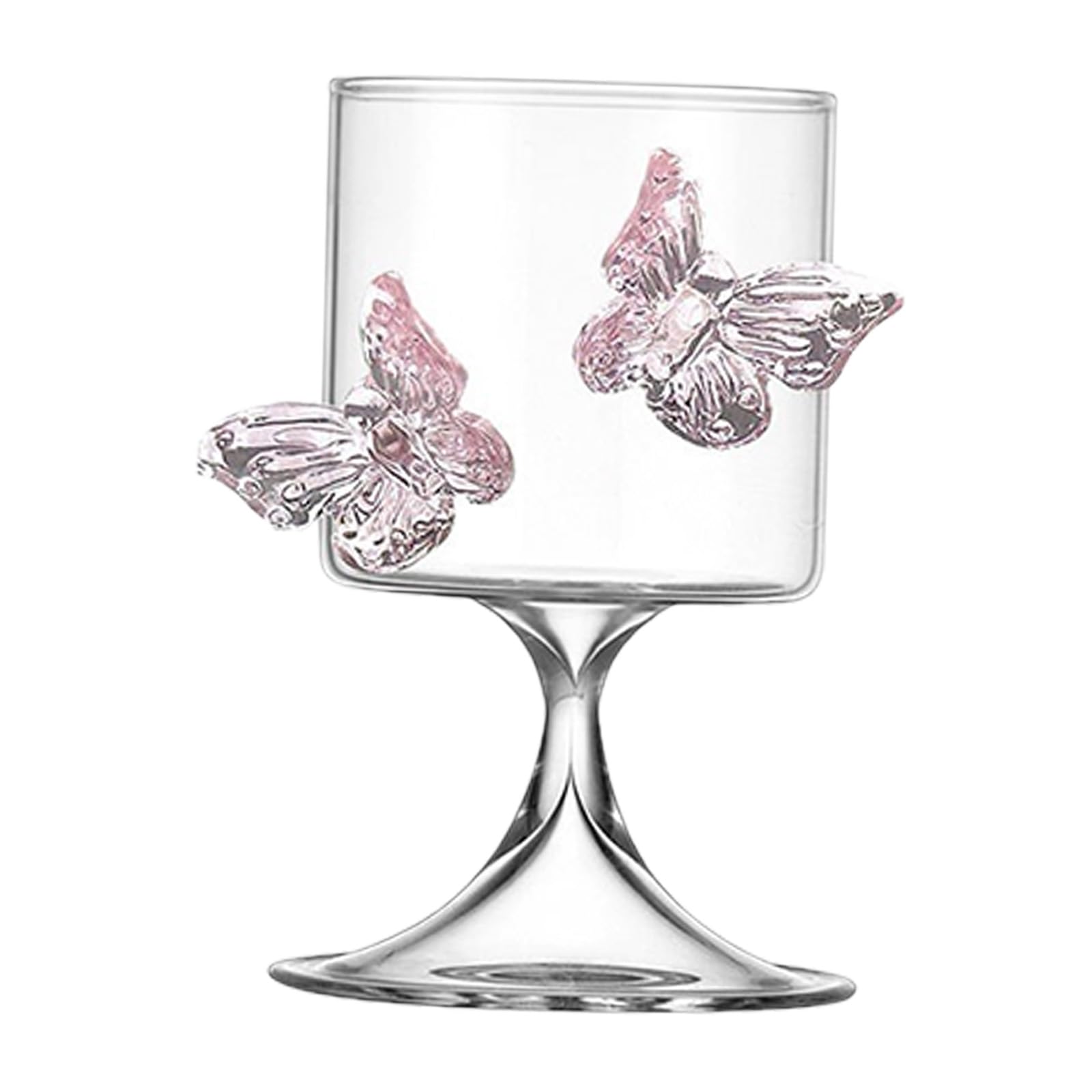 Xinsheinelry Butterfly Highballs Drinking Glasses 250Ml Fit Modern Lifestyles Butterfly Goblet
