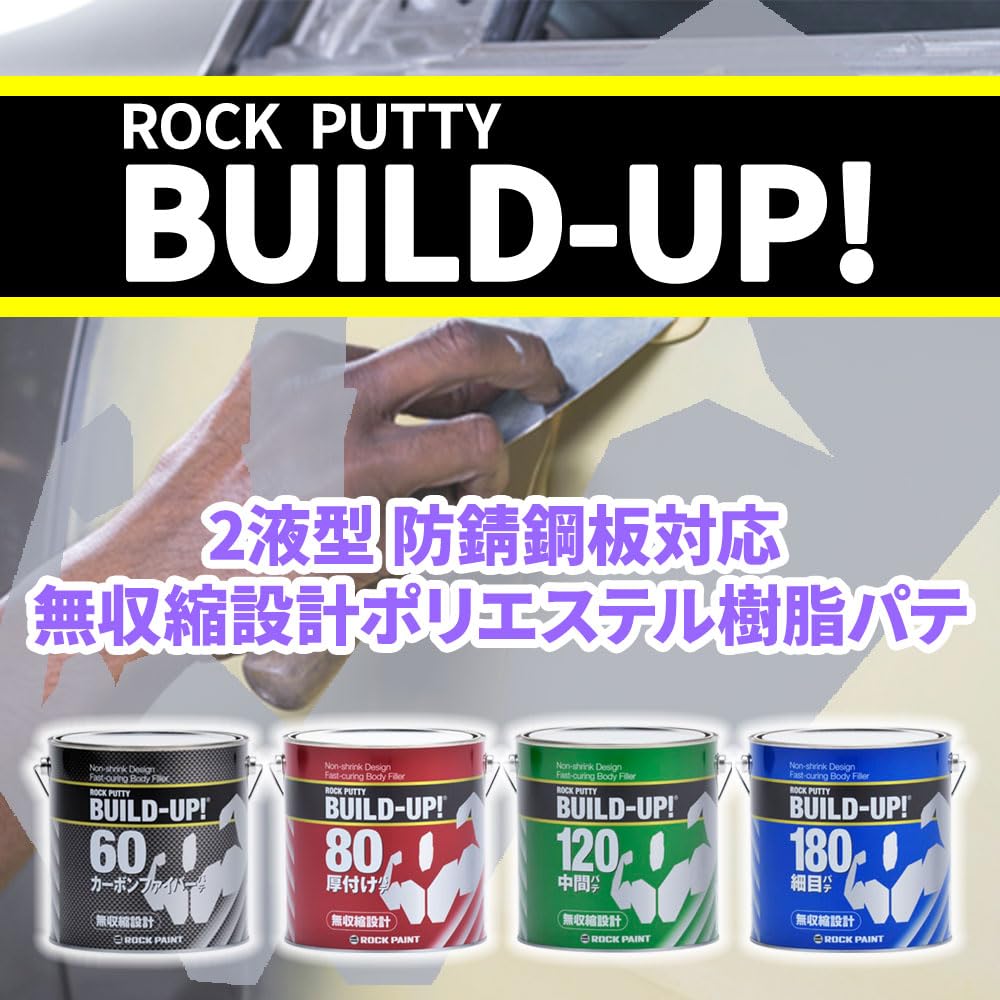 Amazon | ロックパテ ビルドアップシリーズ 180 標準 1kgセット/ロック