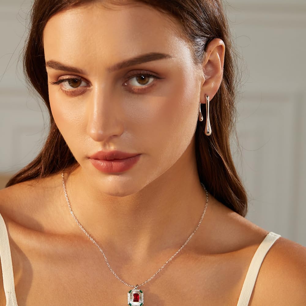 14K Gold Plated Earrings for Women Girls Dainty Pendant Earrings with 925 Sterling Silver Post Jewelry Gifts - Image 6