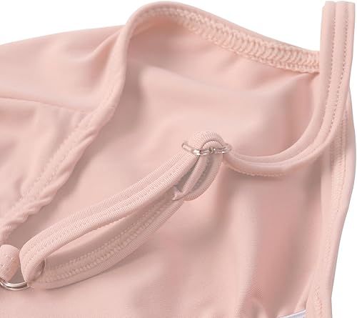 Vista 5 de HIPPOSEUS Girls Toddler Spaghetti Straps Camisole Dance Leotards CrossBowknot Back Ballet Dance Gymnastics Leotard