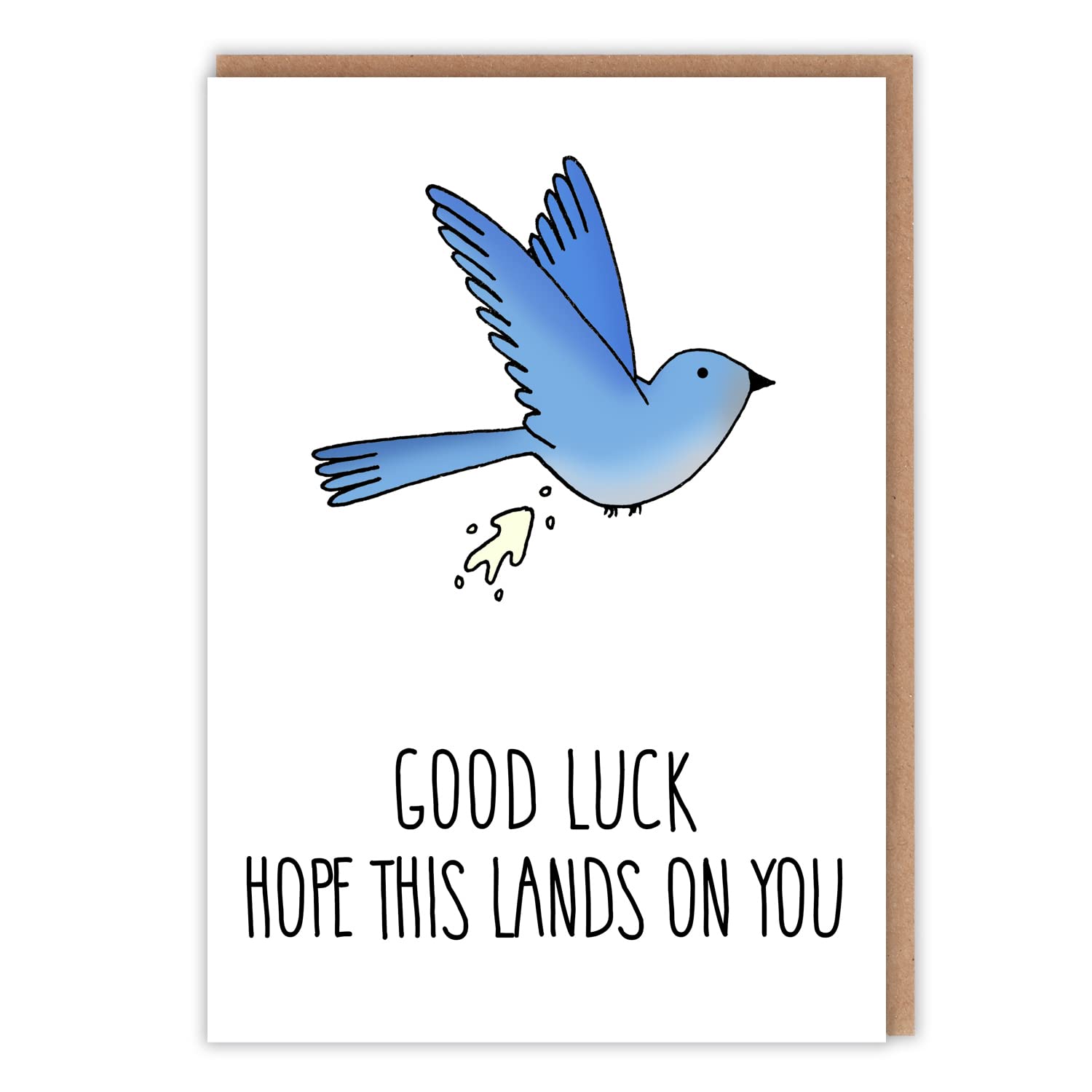 funny-good-luck-card-bird-muck-for-luck-wishing-you-luck-lucky-charm-for-driving-test for Free Printable Good Luck Card Template Funny Good Luck Card - Bird Muck for Luck - Wishing You Luck - Lucky Charm - For Driving Test - for Free Printable Good Luck Card Template