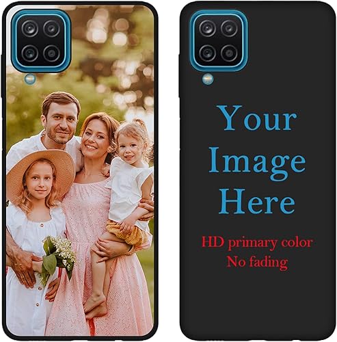 Funda de teléfono personalizada para Samsung Galaxy A12, funda personalizada con nombre de foto, resistente a los golpes, funda protectora suave de