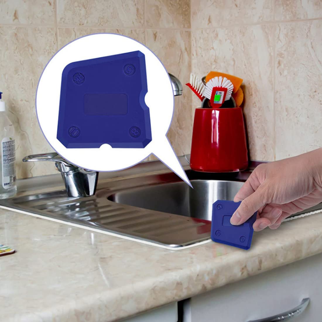 Kit Spatole Per Silicone - 4 Pezzi Per Sigillatura Professionale In Bagno E Cucina - Foto 3