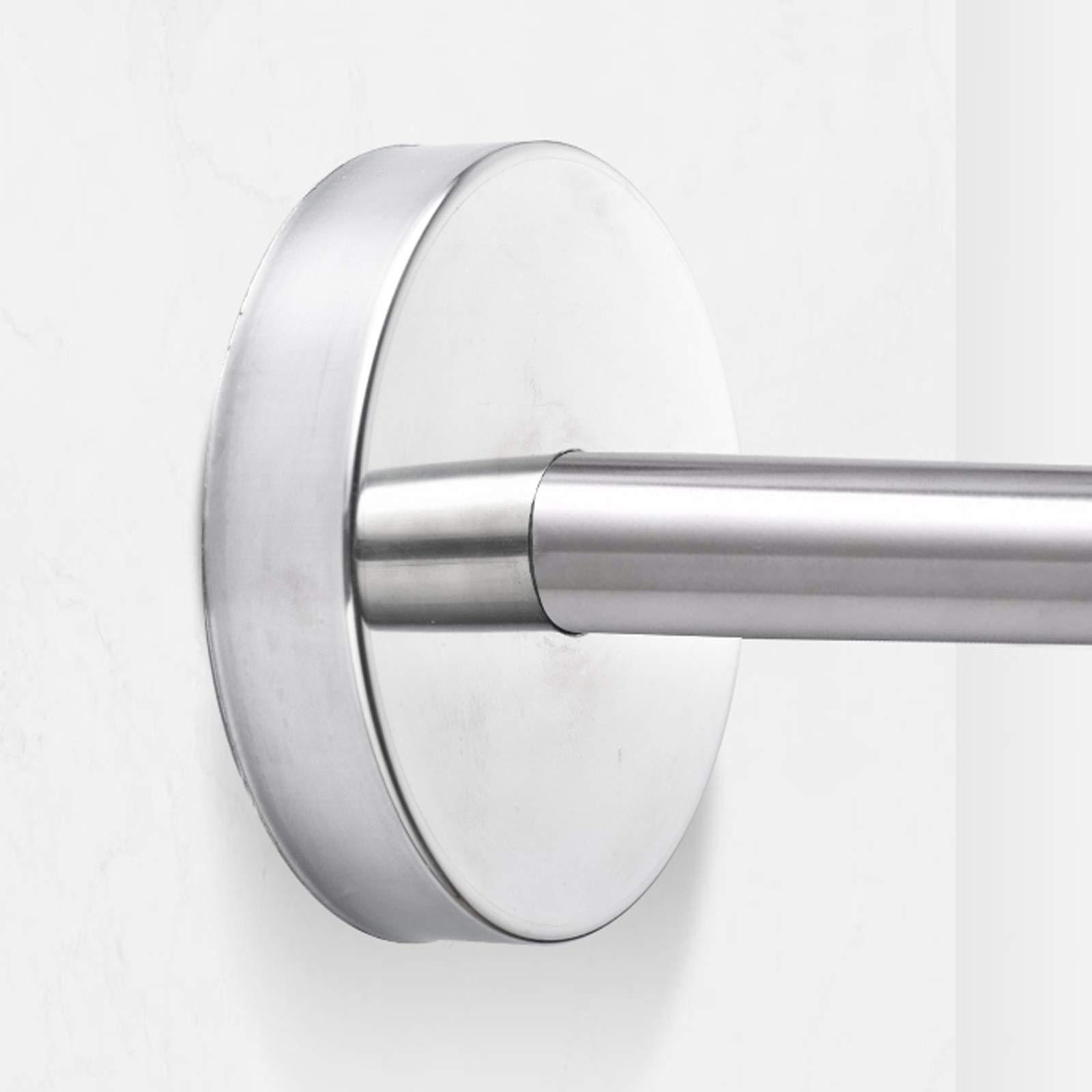 Tringle à rideau de douche, en forme de U, extensible, incurvée, avec rideau, pour salle de bain, cuisine, vestiaire, magasin de vêtements, espace privé, sans perçage