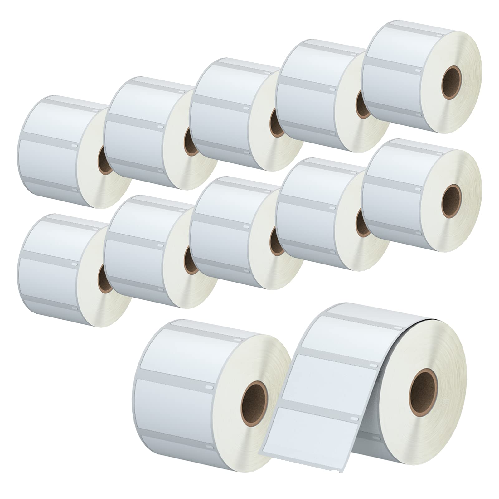 Photo 1 of LabelChoice - Compatible Direct Thermal Labels Replacement for DYMO 30334 (2-1/4" x 1-1/4") Barcode/UPC/FBA Labels - Use with Labelwriter 450, 450 Turbo, 4XL Printers (12Rolls, 1000 Labels/Roll) DM30334 2-1/4"x1-1/4"?12000 Labels-12 Rolls?