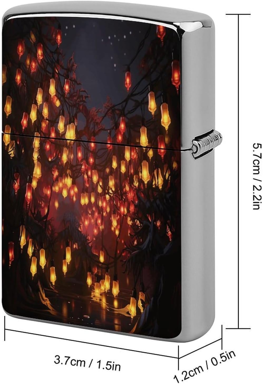 Paper Lantern Metal Lighter Case Cover Lighter Sleeve
