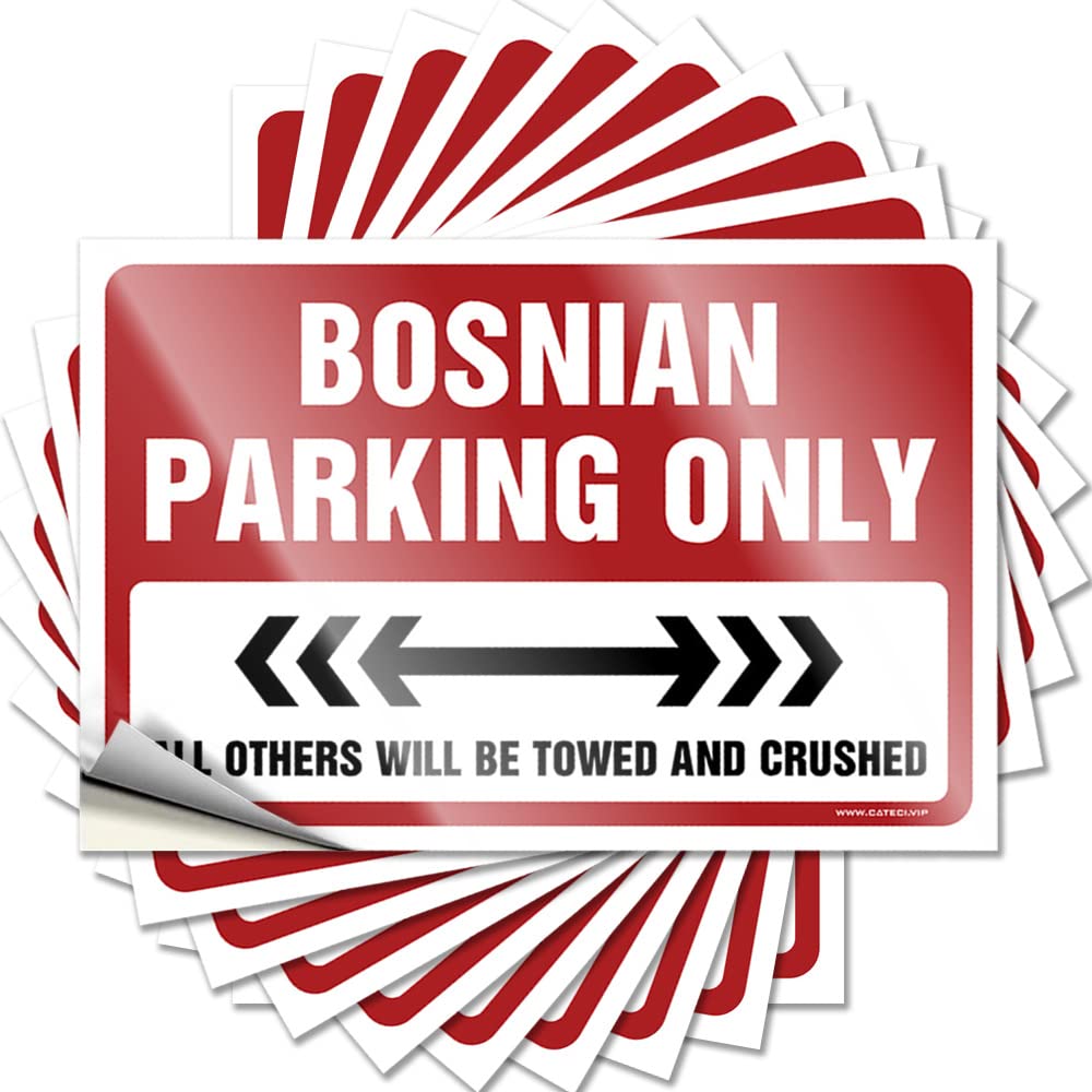 Fzfn Colour Tattoos Autumn, Motorcycle Bottle Bosnian Parking Only | Front Door Decorations(8X12cm)