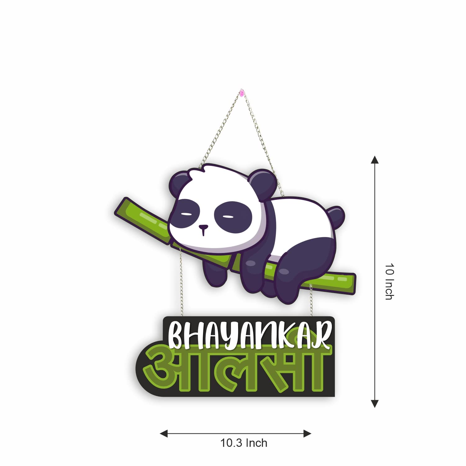 Nupur Studios “Aalsi Panda” Wall Decoration/Bedroom Hangings/Study Room/Home Decor/Feeling Vibes/Door Decoration/Lazy Quotes 3