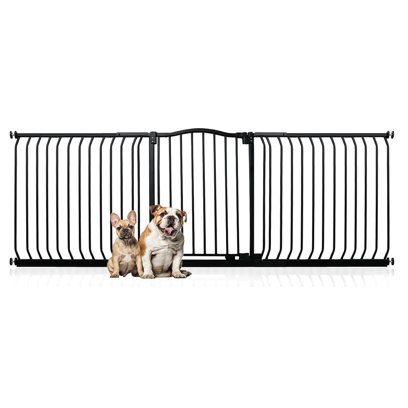 Bettacare Curved Top Dog Gate, 161cm - 170cm, Matt Black, Pressure Fit Pet Gate for Puppy and Dog, Easy Installation — view 18