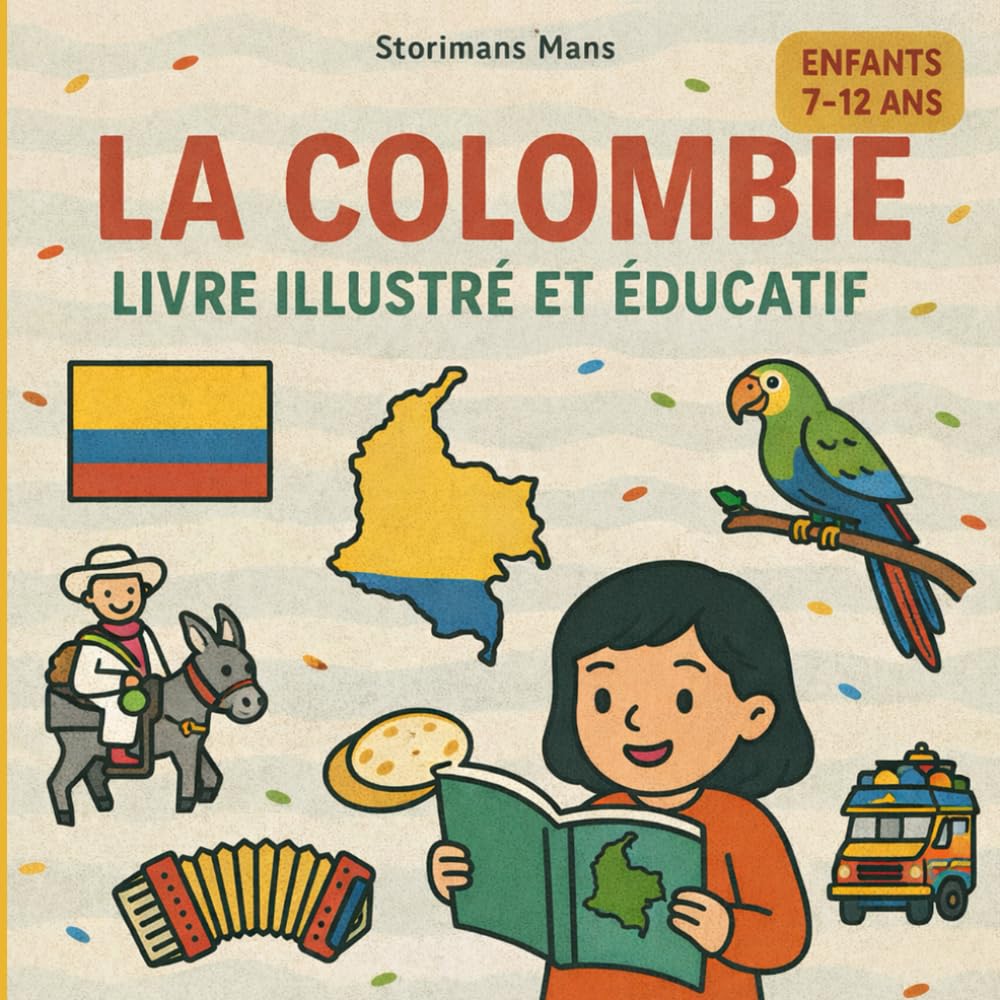 La Colombie - Livre illustré et éducatif: Illustrations colorées et faits fascinants pour les enfants de 7 à 12