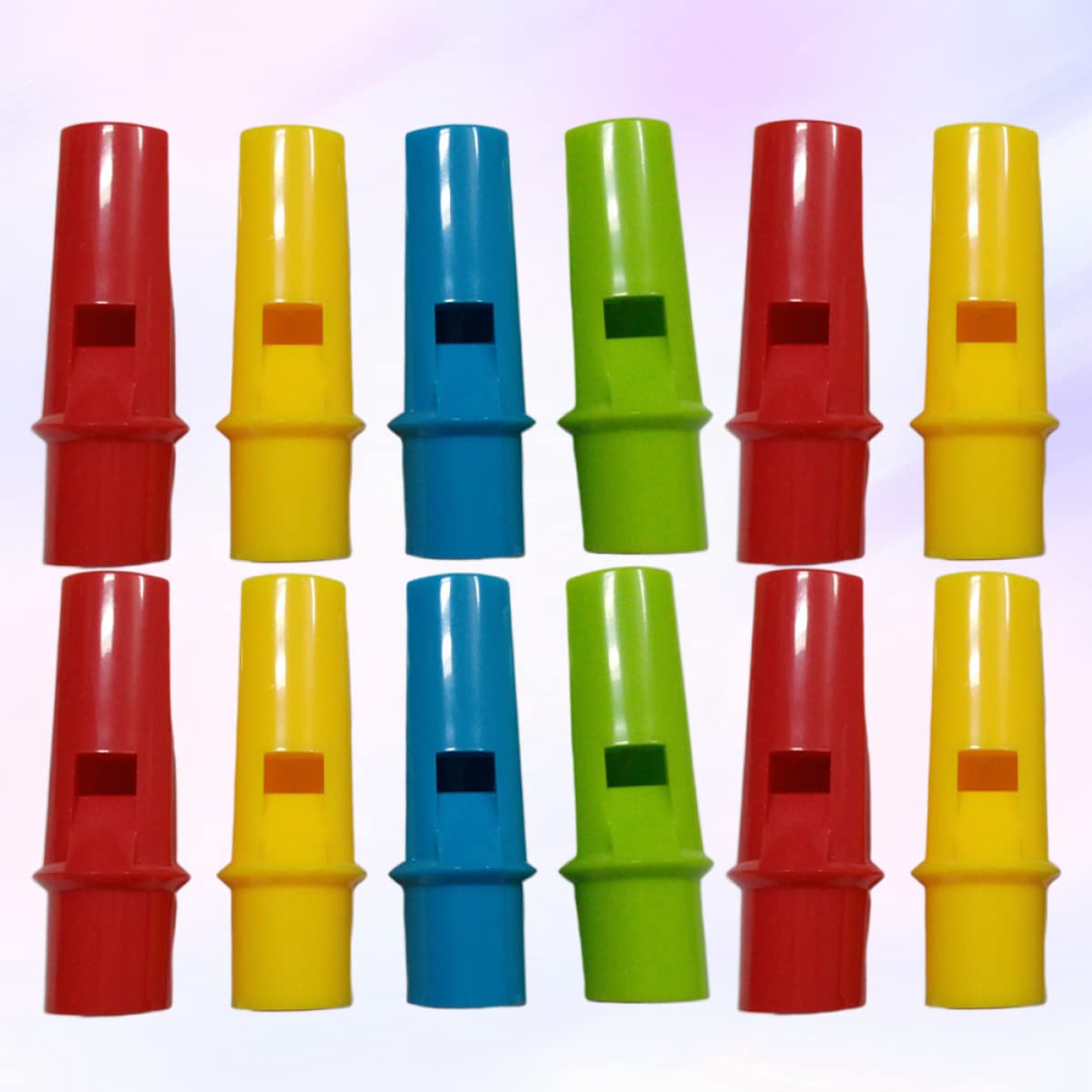 ifundom 2sets Abs Material Safe Pan Flutes Creative Music Toys for Kids Flute Whistle Instruments 12pcs*2 Random Color
