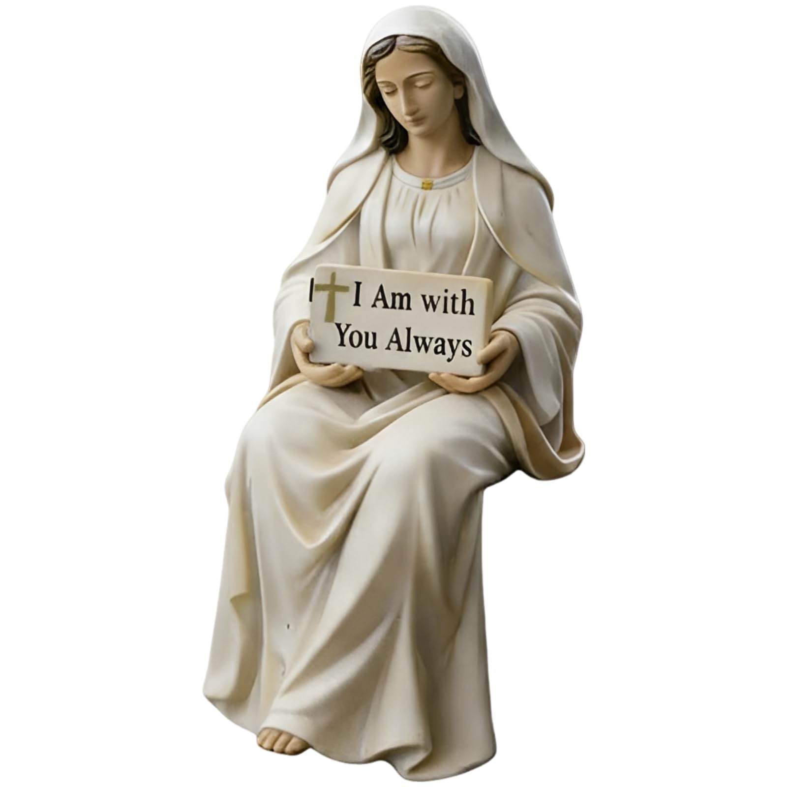 Statue de la Vierge Marie en résine de 6 cm pour décoration et tableau de bord