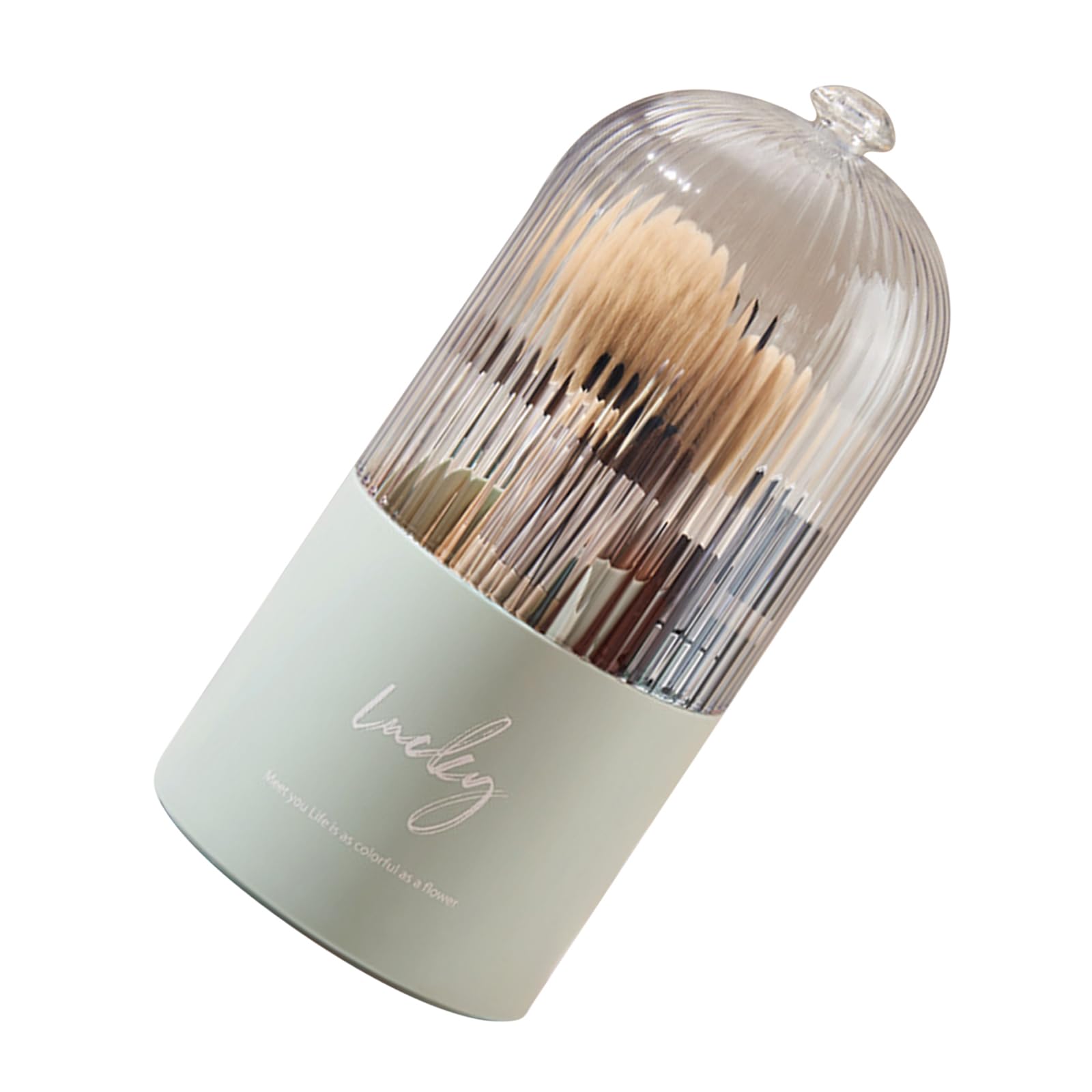 Hsioluted Makeup Organiser Cosmetic Storage Case Beauty Accessories Container Rotatable Pen Holder for Home and Desks Desktop Organiser