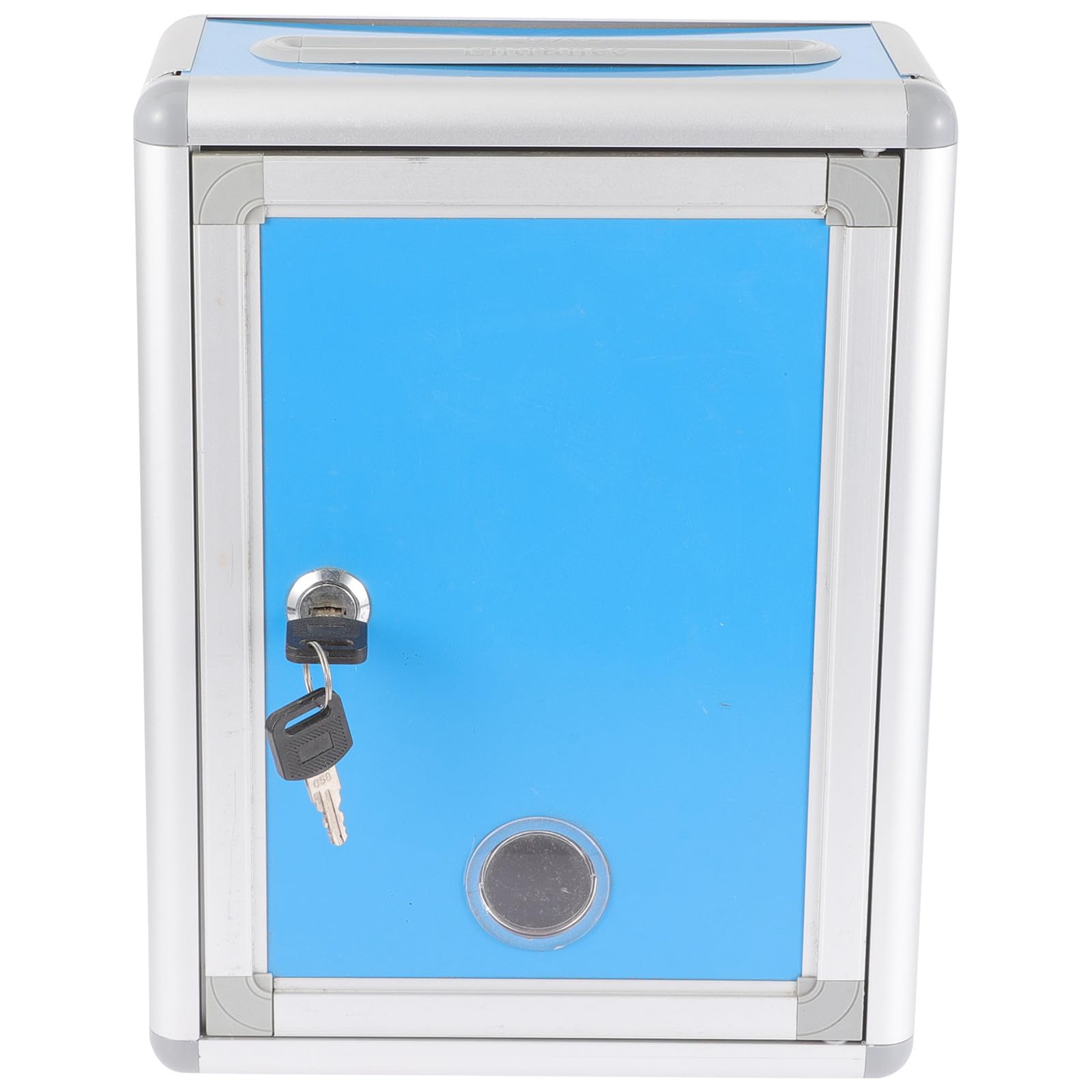 Boîte à suggestions légère Cabilock en alliage d'aluminium bleu avec serrure sûre