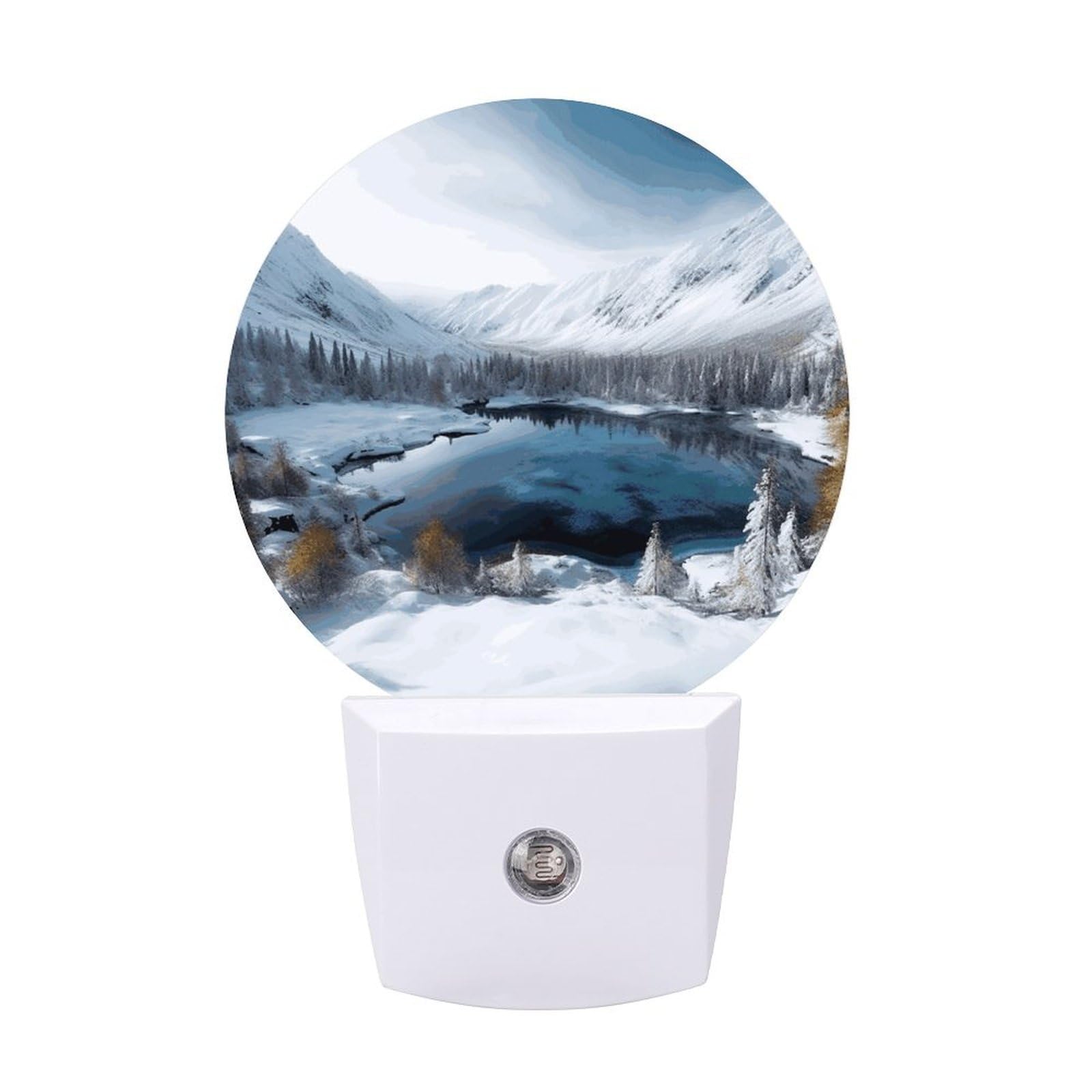LDGSUPH - LED winter lights with smart night light sensor, 0.5W night light, plug-in night light, dusk to dawn sensor, small night light, bright night light